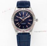 Swiss Grade Breitling Women's Super Chronomat South Sea Blue Dial Replica Watch 36mm